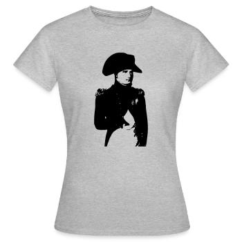 Napoleon - vector - Women's T-Shirt - heather grey - Front - AI Model Female 172 dark (172cm)