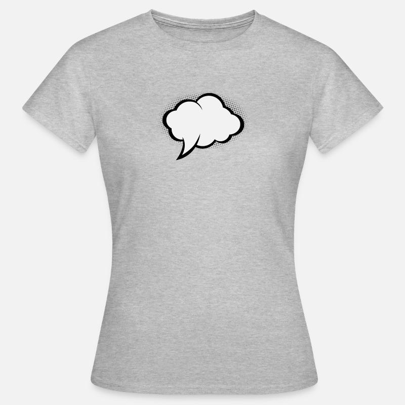 Comic Speech Bubble - Women's T-Shirt - heather grey