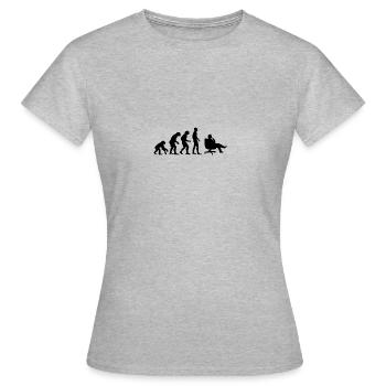 Evolution Chef Büro - Frauen T-Shirt - Grau meliert - Vorne - AI Model Female 172 dark (172cm)
