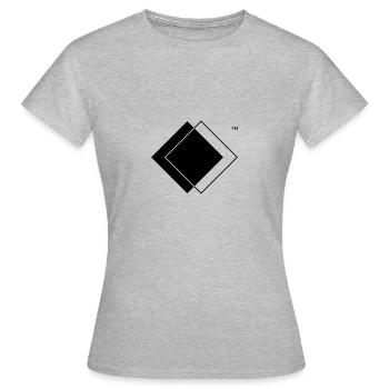 minimal square - Women's T-Shirt - heather grey - Front - AI Model Female 172 dark (172cm)