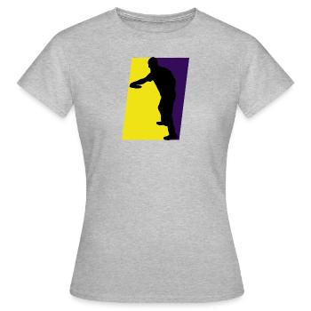 Disc Disc Golf Frisbee - Women's T-Shirt - heather grey - Front - AI Model Female 172 dark (172cm)