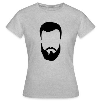 BARBE - T-shirt Femme - gris chiné - Devant - AI Model Female 172 dark (172cm)