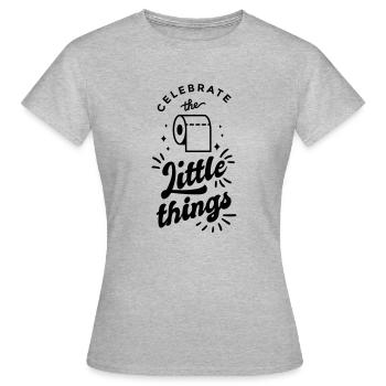 n’oubliez pas klorolle - T-shirt Femme - gris chiné - Devant - AI Model Female 172 dark (172cm)