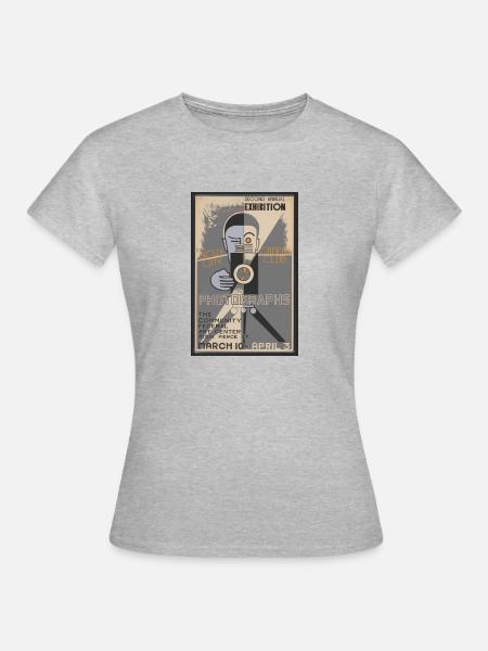 Alter Fotograf - Frauen T-Shirt - Grau meliert