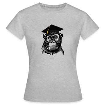 Meisterklasse - Frauen T-Shirt - Grau meliert - Vorne - AI Model Female 172 dark (172cm)