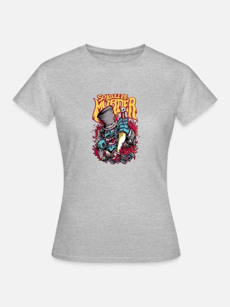 Schedule for Murder - Frauen T-Shirt - Grau meliert