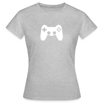 Joystick game icon 17062 - Women's T-Shirt - heather grey - Front - AI Model Female 172 dark (172cm)