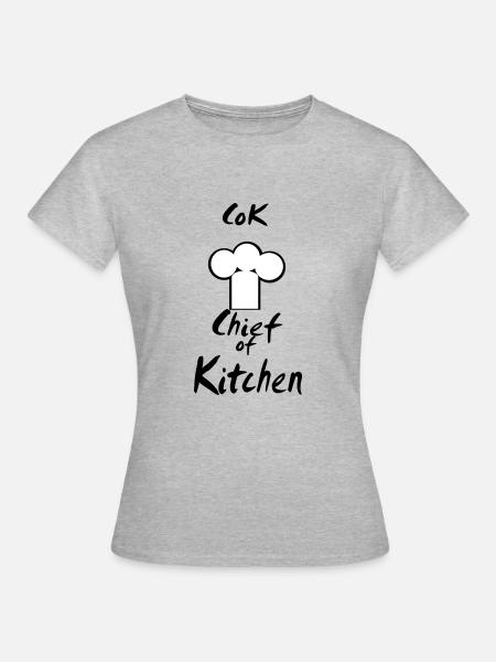 Chefkoch - Frauen T-Shirt - Grau meliert
