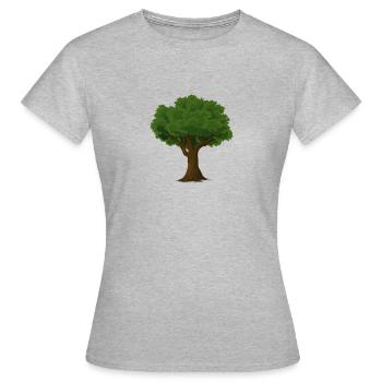 arbre - T-shirt Femme - gris chiné - Devant - AI Model Female 172 dark (172cm)