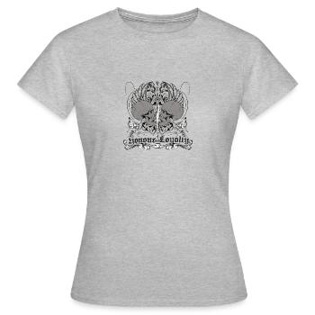 nonour et la loyauté - T-shirt Femme - gris chiné - Devant - AI Model Female 172 dark (172cm)