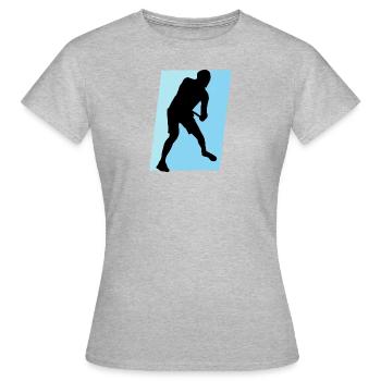 Disc Golf Disc Golfer Disc - Women's T-Shirt - heather grey - Front - AI Model Female 172 dark (172cm)