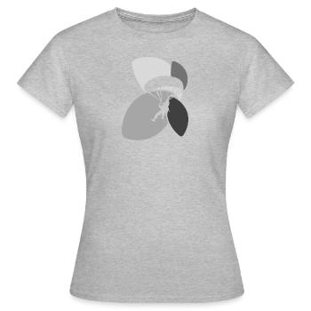 Parachutisme Air Parapente - T-shirt Femme - gris chiné - Devant - AI Model Female 172 dark (172cm)