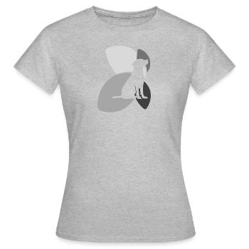 Dressage de chiens Sports canins Éducateur canin - T-shirt Femme - gris chiné - Devant - AI Model Female 172 dark (172cm)