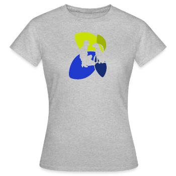 École canine Éducateur canin - T-shirt Femme - gris chiné - Devant - AI Model Female 172 dark (172cm)
