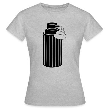Shaving cream - Women's T-Shirt - heather grey - Front - AI Model Female 172 dark (172cm)