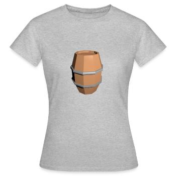 Fass - Frauen T-Shirt - Grau meliert - Vorne - AI Model Female 172 dark (172cm)