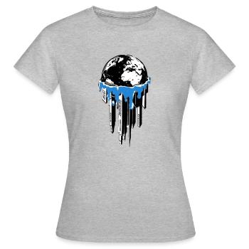 Monde de la fusion - T-shirt Femme - gris chiné - Devant - AI Model Female 172 dark (172cm)