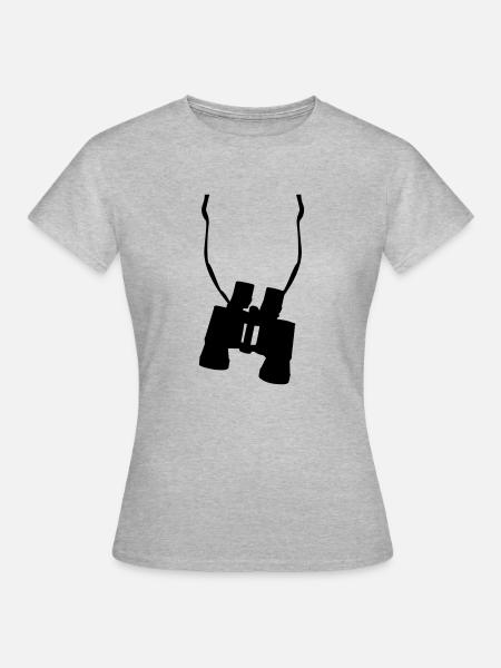 fernglas - Frauen T-Shirt - Grau meliert