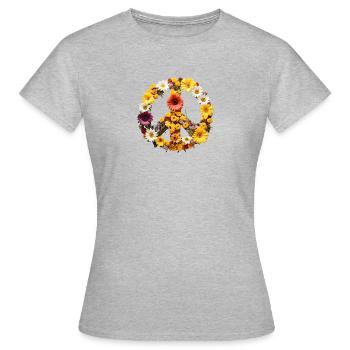 Against All Wars - Retro - Women's T-Shirt - heather grey - Front - AI Model Female 172 dark (172cm)