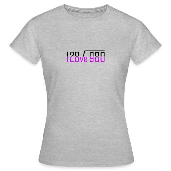 Formel der Liebe - Formula of Love - Women's T-Shirt - heather grey - Front - AI Model Female 172 dark (172cm)