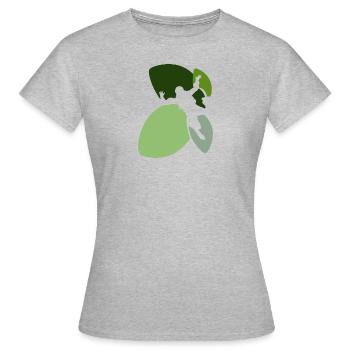 Parachuting Luft Base Jumping - Frauen T-Shirt - Grau meliert - Vorne - AI Model Female 172 dark (172cm)