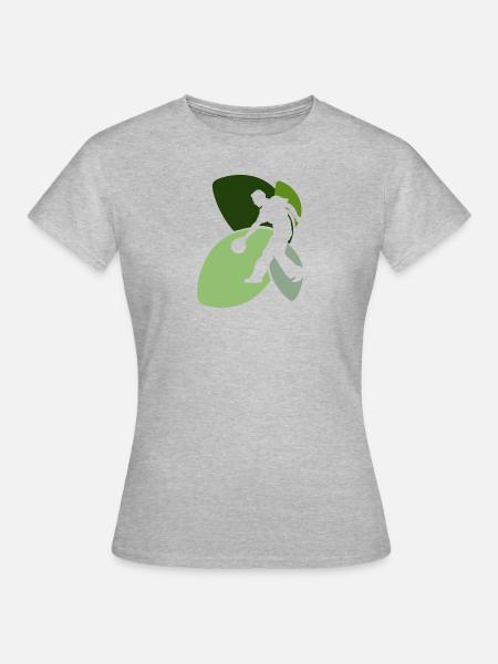 Bowling Pin - Frauen T-Shirt - Grau meliert