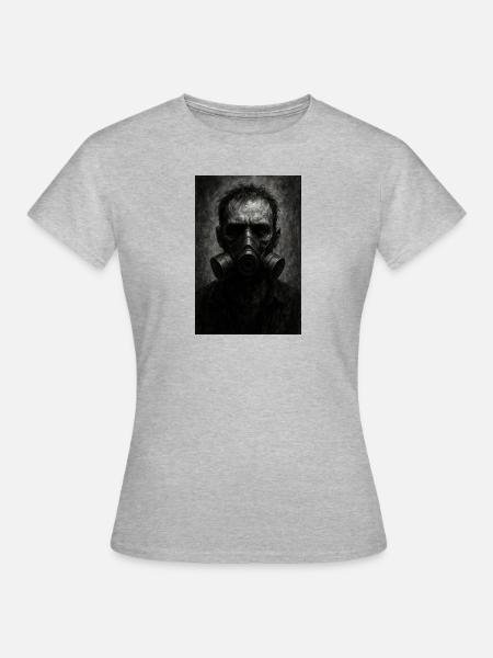 Dystopie - Frauen T-Shirt - Grau meliert