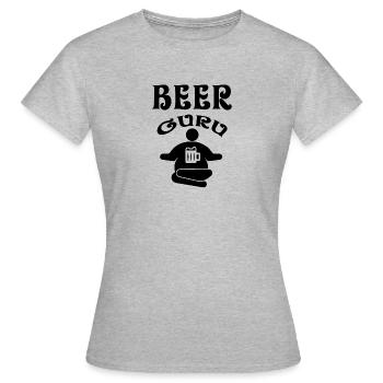 Gourou de la bière Expert en bière - T-shirt Femme - gris chiné - Devant - AI Model Female 172 dark (172cm)