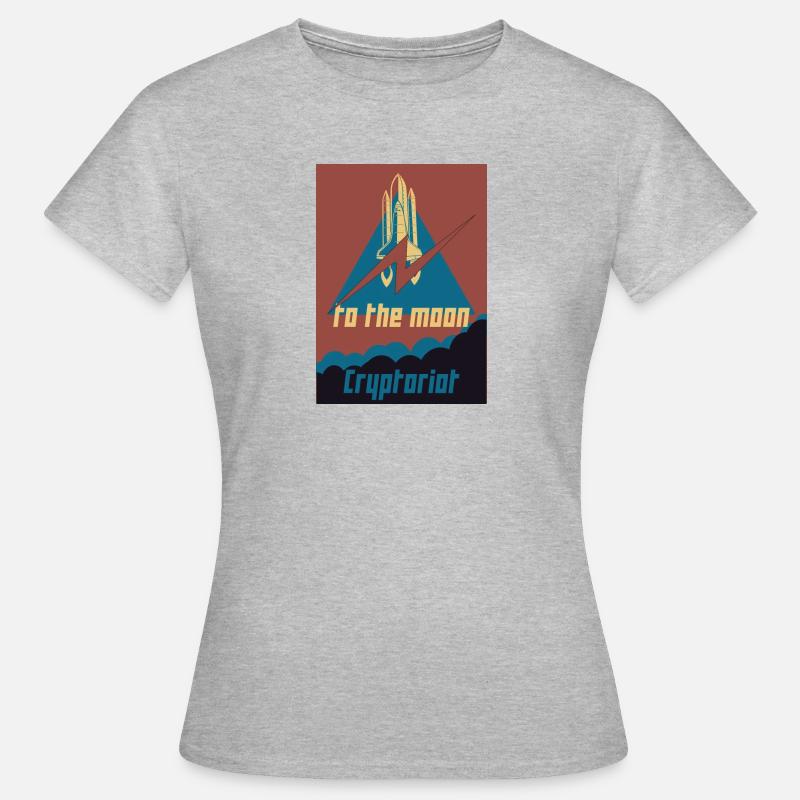 Cryptoriot - T-shirt Femme - gris chiné