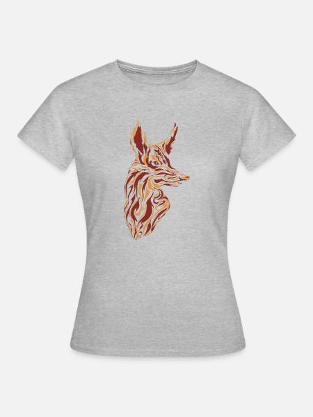 Fox - Frauen T-Shirt - Grau meliert
