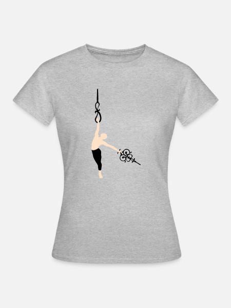 Uhr - Frauen T-Shirt - Grau meliert