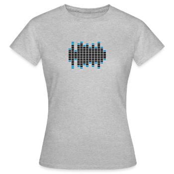 Music Sound Logo - T-shirt Femme - gris chiné - Devant - AI Model Female 172 dark (172cm)