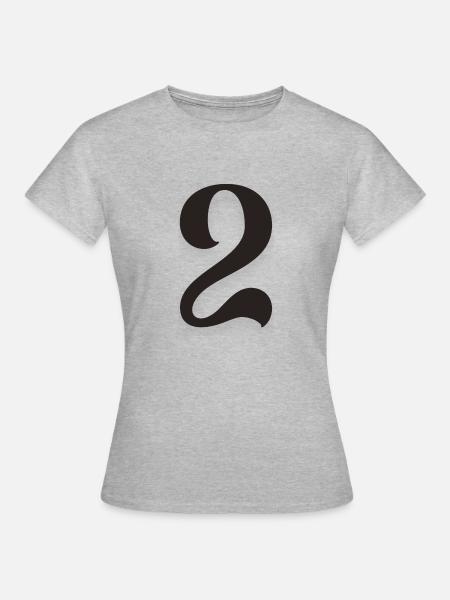 2 - Frauen T-Shirt - Grau meliert