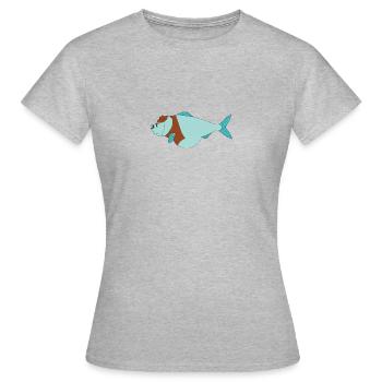 cowboy fish - Women's T-Shirt - heather grey - Front - AI Model Female 172 dark (172cm)