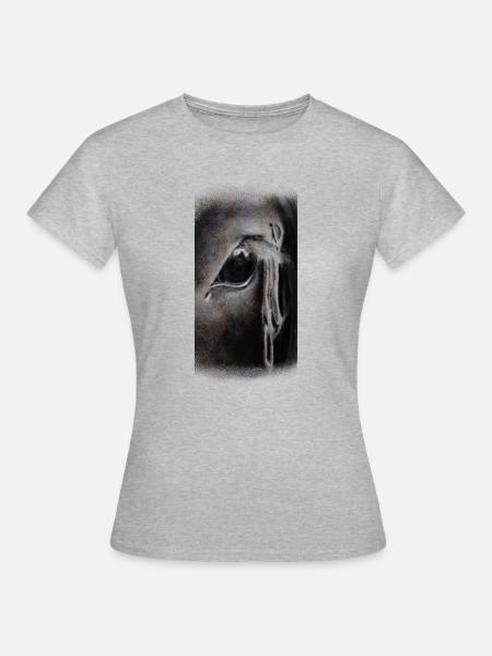 Spiegel der Seele - Frauen T-Shirt - Grau meliert