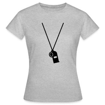 referee - Women's T-Shirt - heather grey - Front - AI Model Female 172 dark (172cm)
