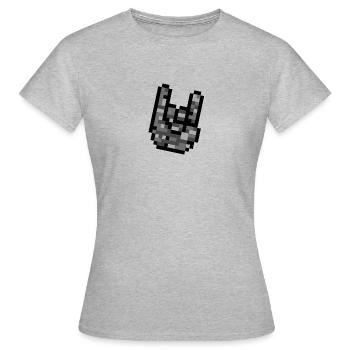 Rocker Horns - Women's T-Shirt - heather grey - Front - AI Model Female 172 dark (172cm)