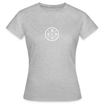 Bros - Frauen T-Shirt - Grau meliert - Vorne - AI Model Female 172 dark (172cm)