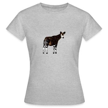 Okapi I - Women's T-Shirt - heather grey - Front - AI Model Female 172 dark (172cm)