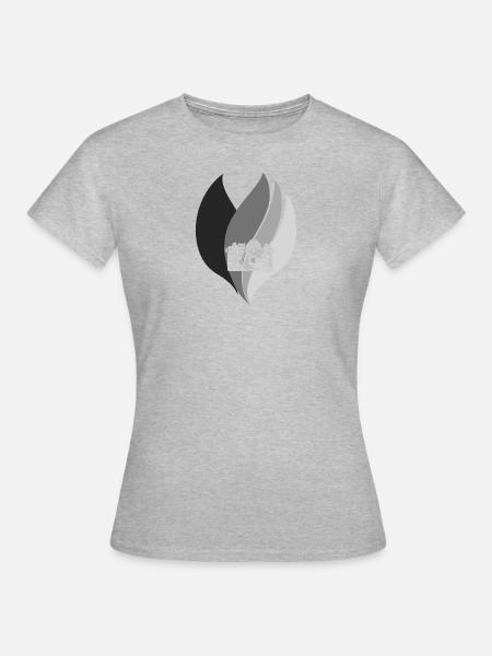 Fotograf Objektiv - Frauen T-Shirt - Grau meliert