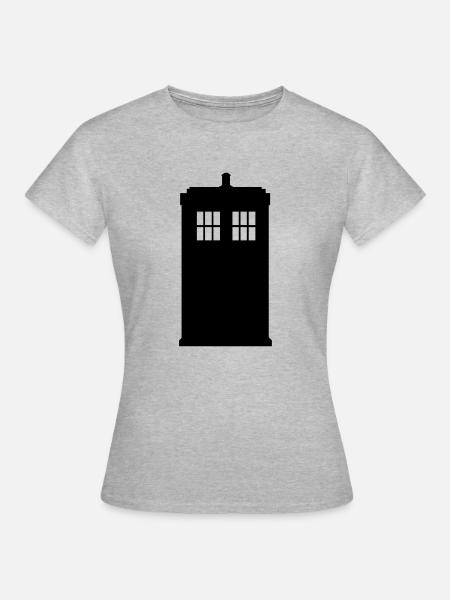 Police box - Frauen T-Shirt - Grau meliert