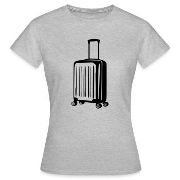 valise vectoriel - T-shirt Femme - gris chiné - Devant - AI Model Female 172 dark (172cm)