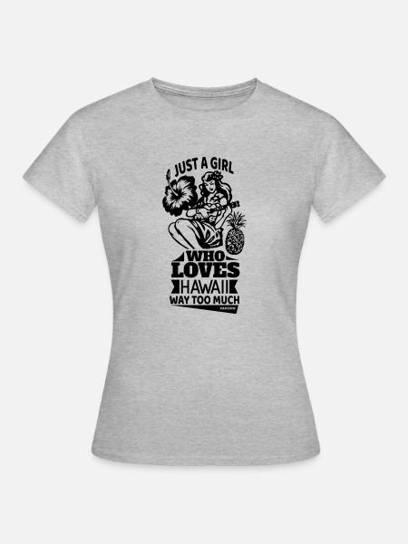 Hawaii - Frauen T-Shirt - Grau meliert