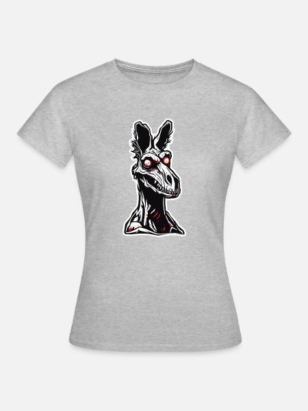 Känguru / Tier / Australien / Beuteltier / Outback - Frauen T-Shirt - Grau meliert