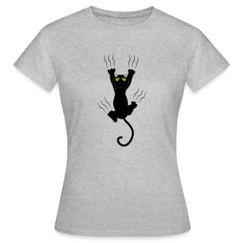 scratch marks - Women's T-Shirt - heather grey - Front - AI Model Female 172 dark (172cm)