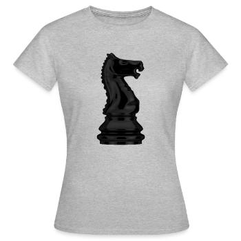 Knight. - Frauen T-Shirt - Grau meliert - Vorne - AI Model Female 172 dark (172cm)