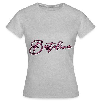 Besteline - Gift for your best friend - Women's T-Shirt - heather grey - Front - AI Model Female 172 dark (172cm)