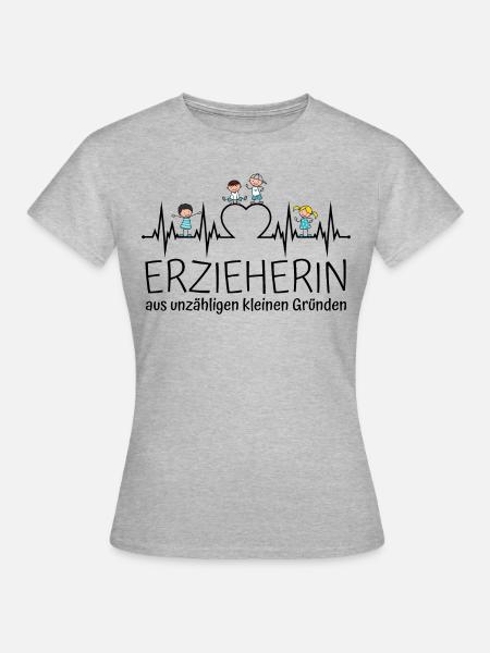 Erzieherin aus unzähligen kleinen Gründen - Frauen T-Shirt - Grau meliert