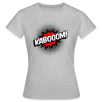 Kaboom comic - Frauen T-Shirt - Grau meliert - Vorne - AI Model Female 172 dark (172cm)