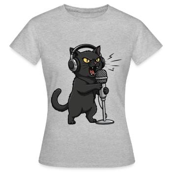Vocal Shred Chat Singing Music - Women's T-Shirt - heather grey - Front - AI Model Female 172 dark (172cm)